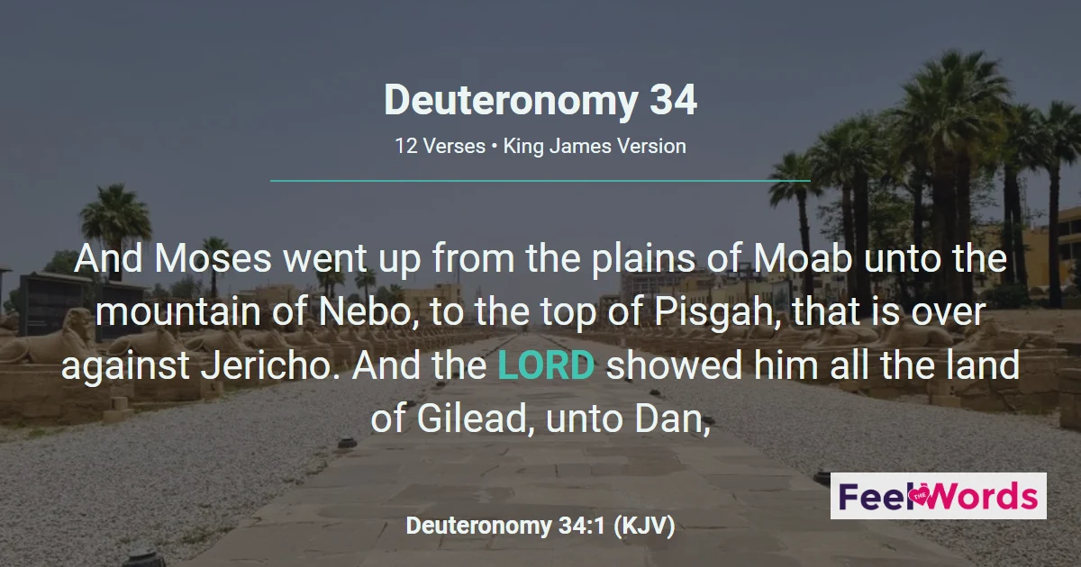 Deuteronomy Chapter 34 (KJV)