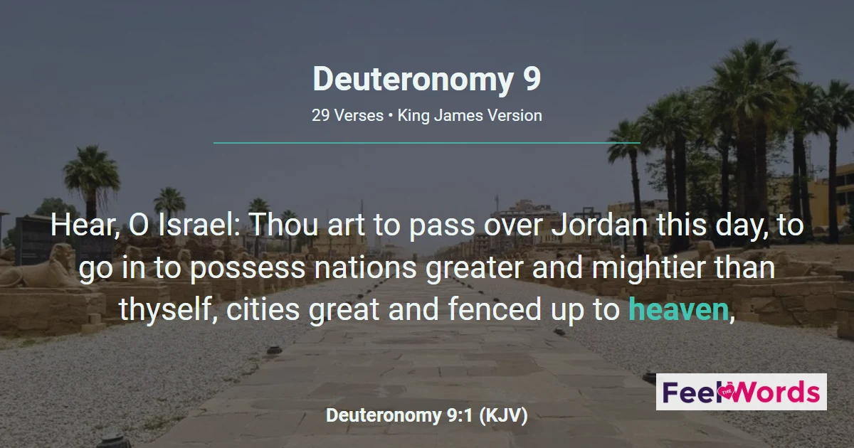 Deuteronomy Chapter 9 (KJV)