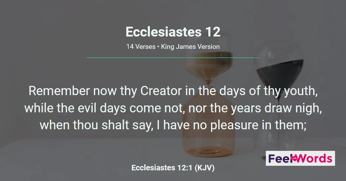 Ecclesiastes Chapter 12 (KJV)