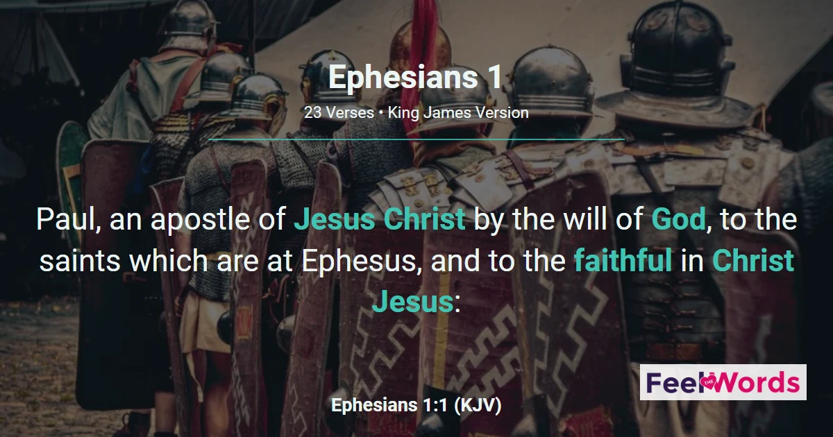 Ephesians Chapter 1 (KJV)