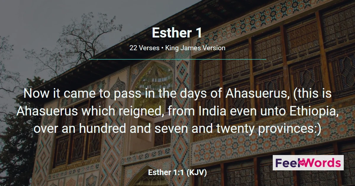 Esther Chapter 1 (KJV)