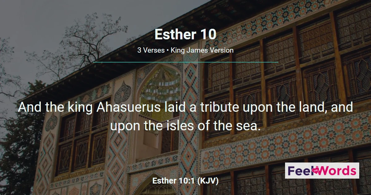 Esther Chapter 10 (KJV)