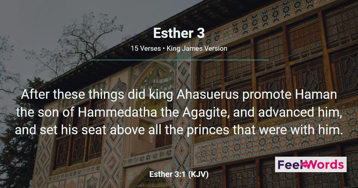 Esther Chapter 3 (KJV)