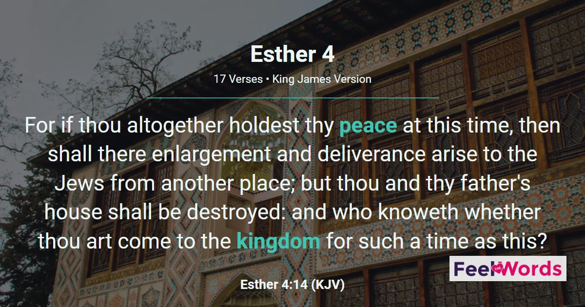 Esther Chapter 4 (KJV)