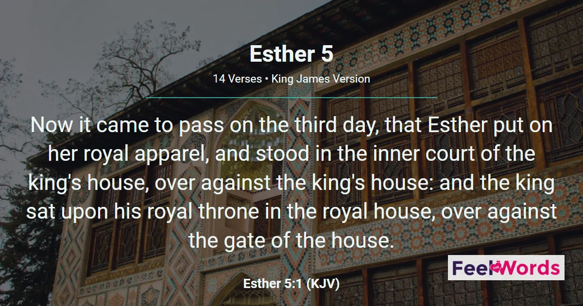 Esther Chapter 5 (KJV)