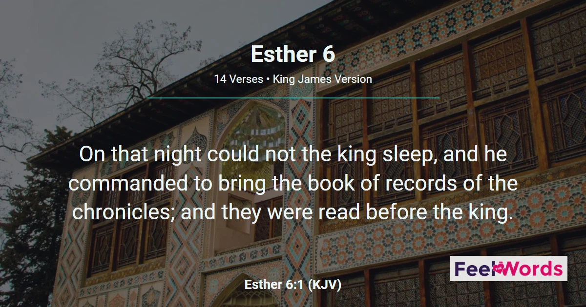 Esther Chapter 6 (KJV)