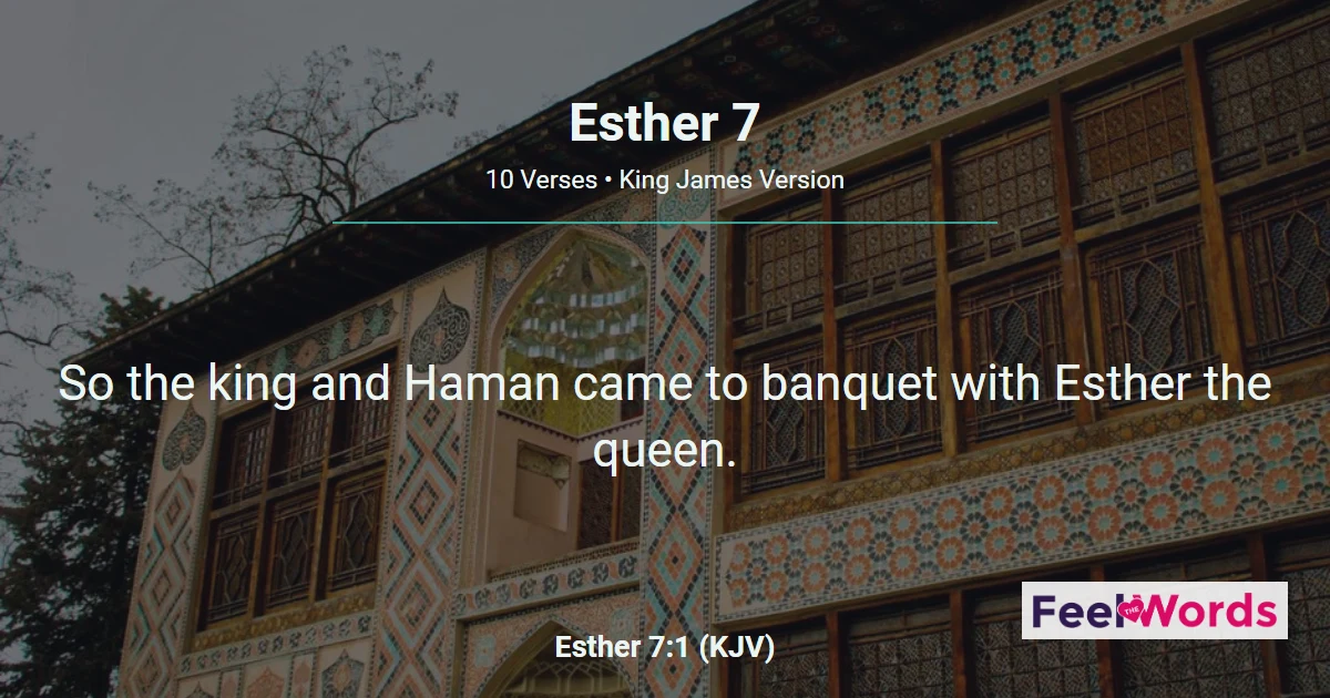 Esther Chapter 7 (KJV)