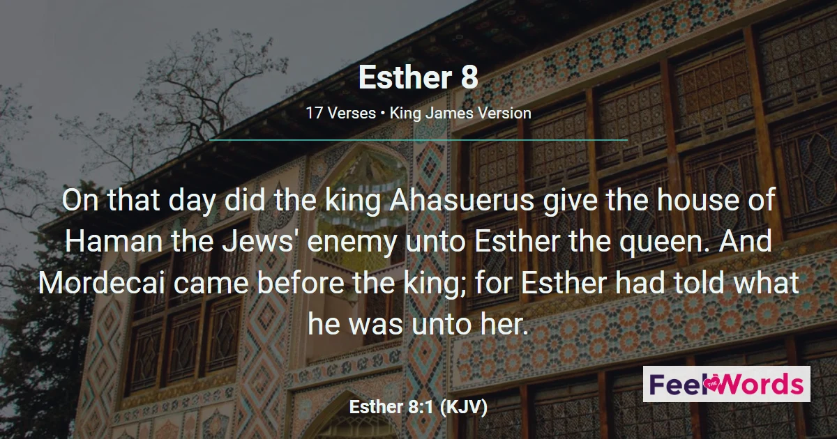 Esther Chapter 8 (KJV)