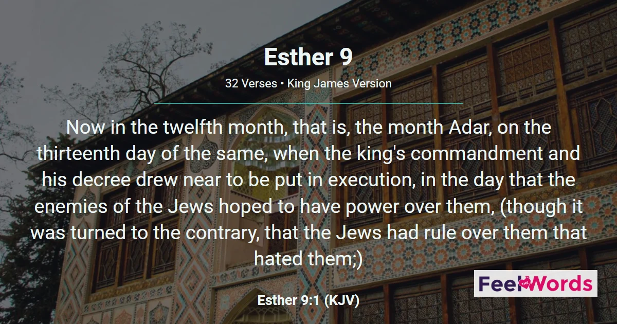 Esther Chapter 9 (KJV)