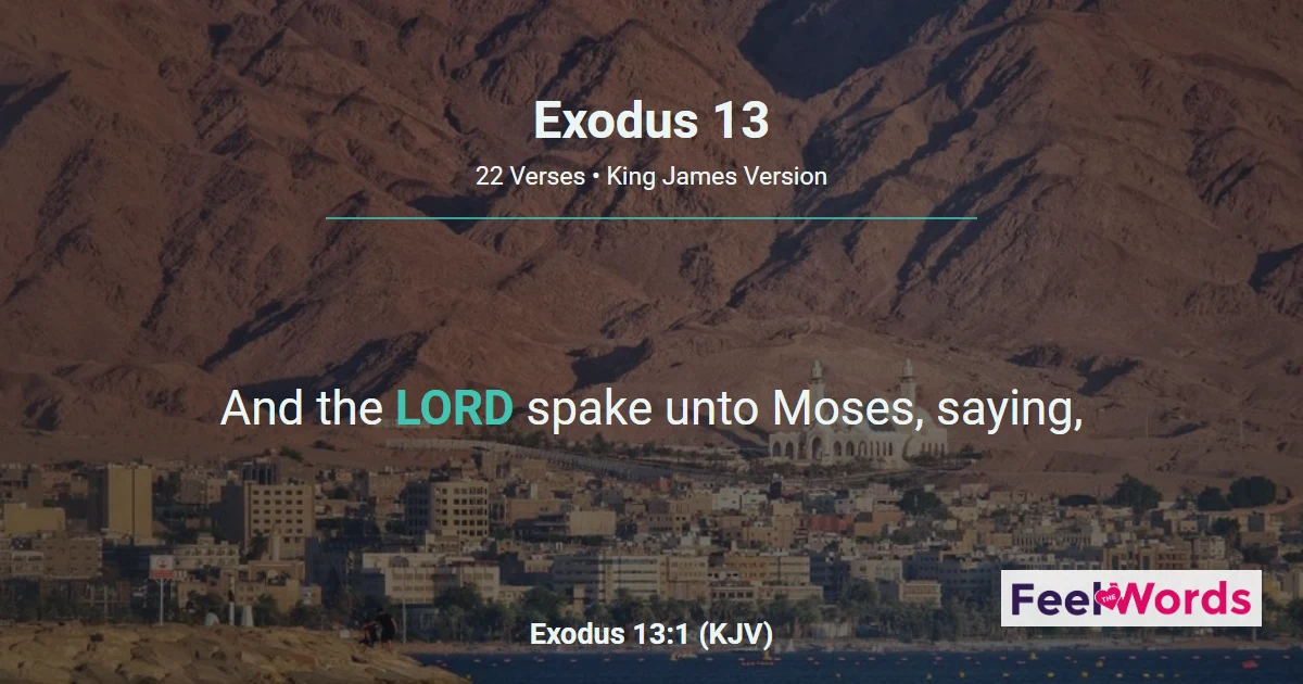 Exodus Chapter 13 (KJV)