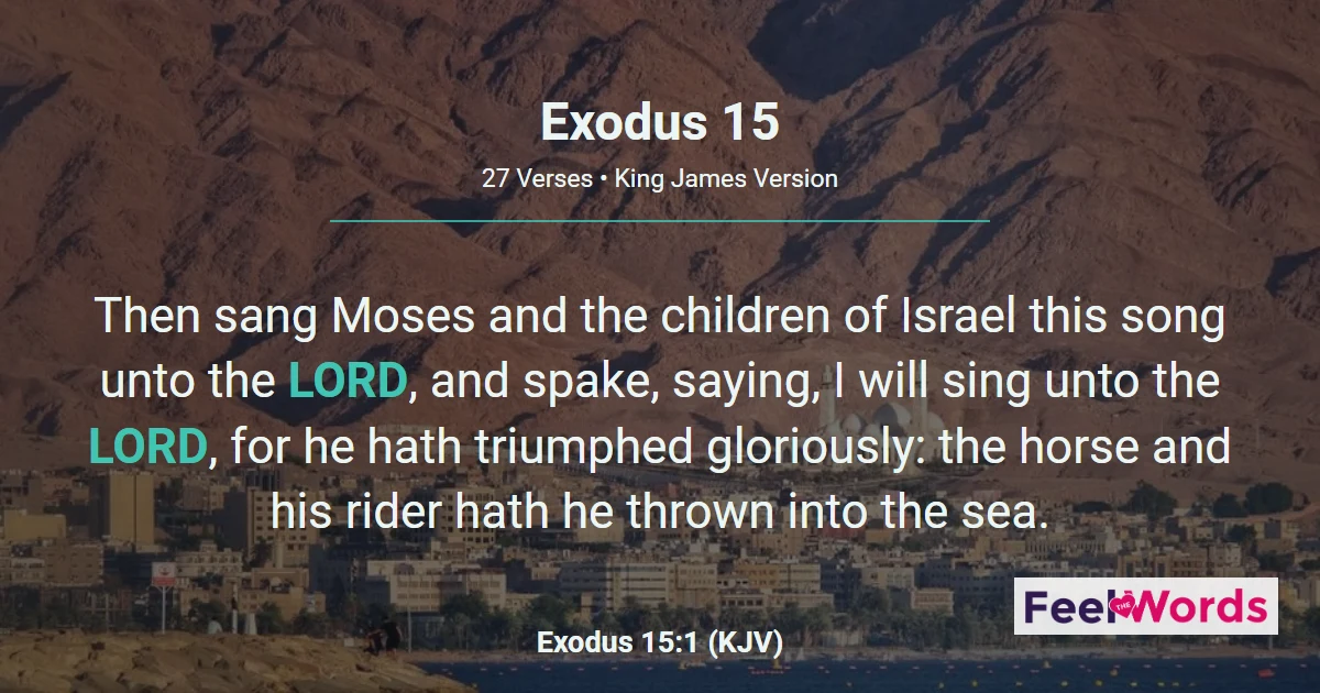 Exodus Chapter 15 (KJV)
