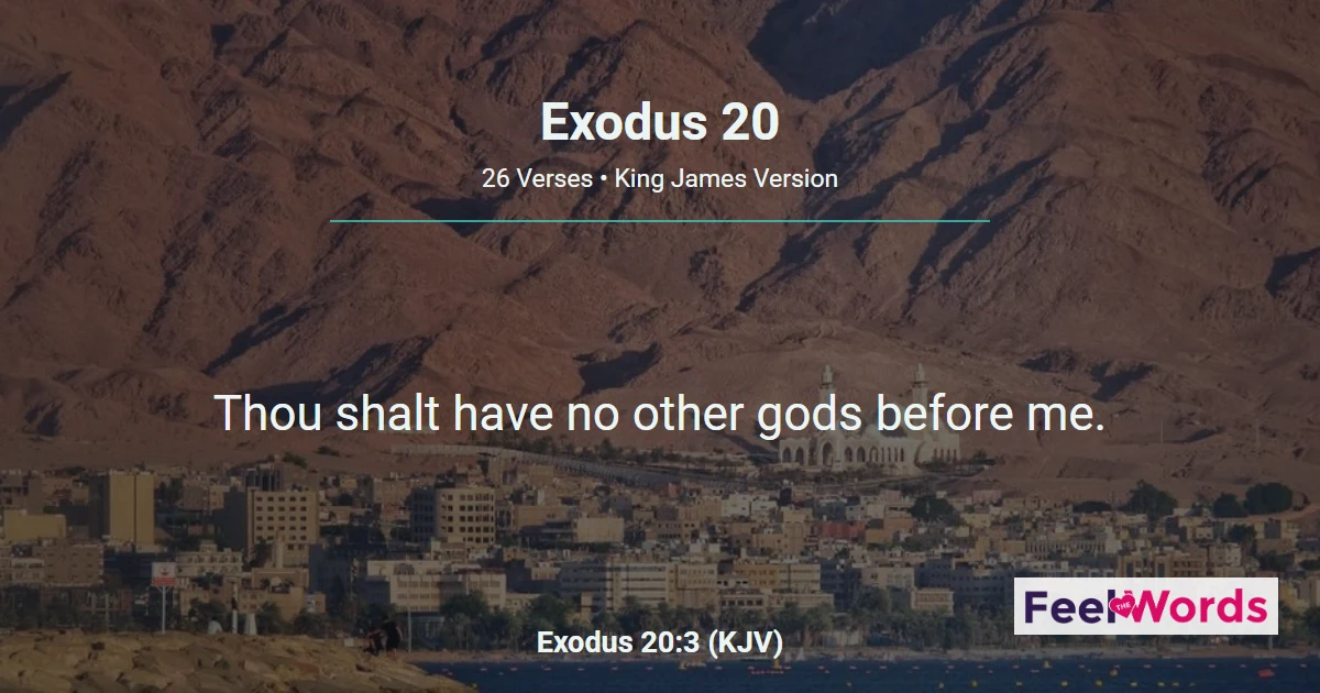 Exodus Chapter 20 (KJV)