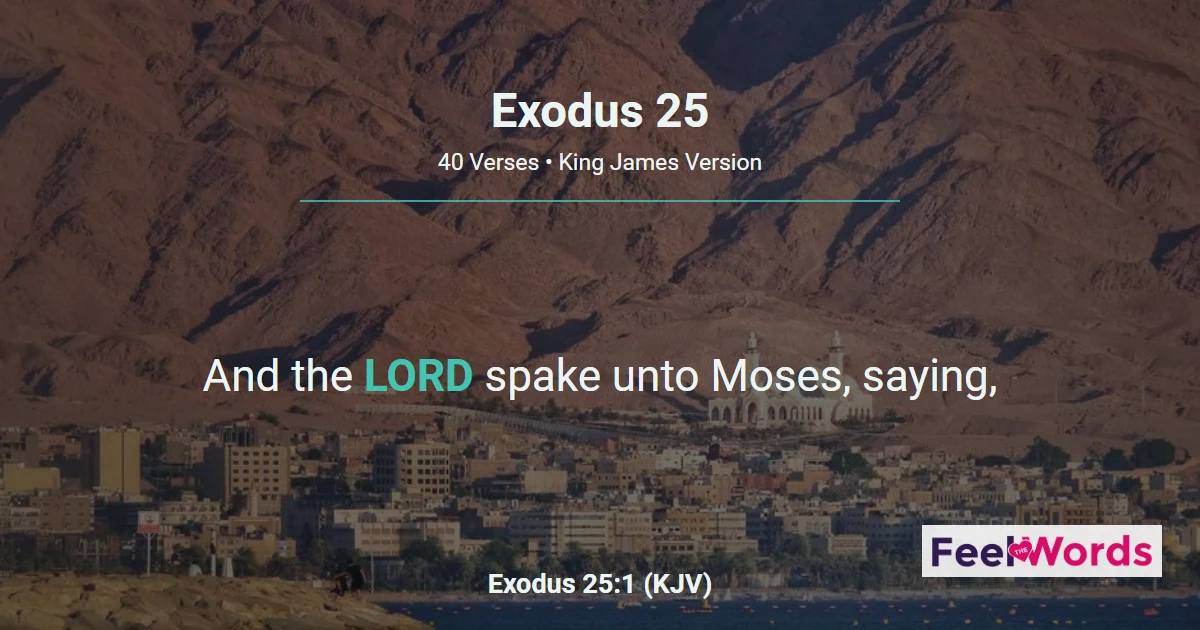 Exodus Chapter 25 (KJV)