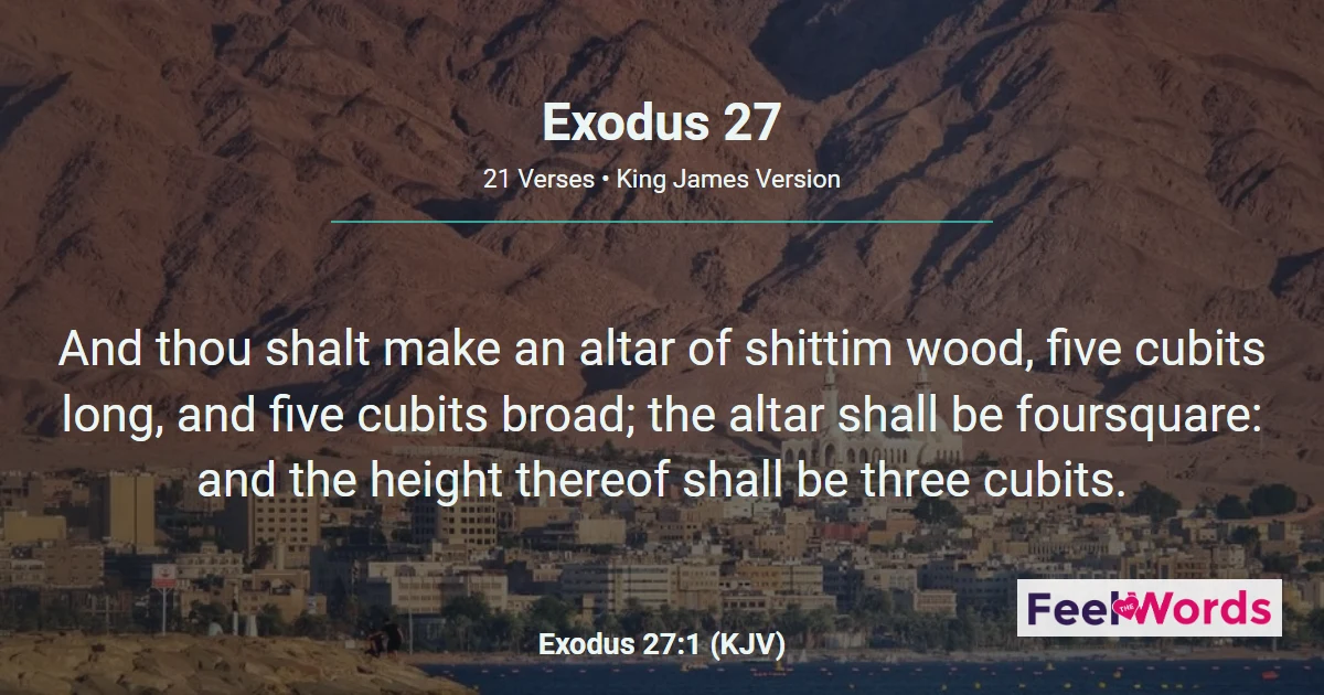 Exodus Chapter 27 (KJV)