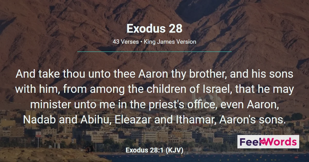 Exodus Chapter 28 (KJV)