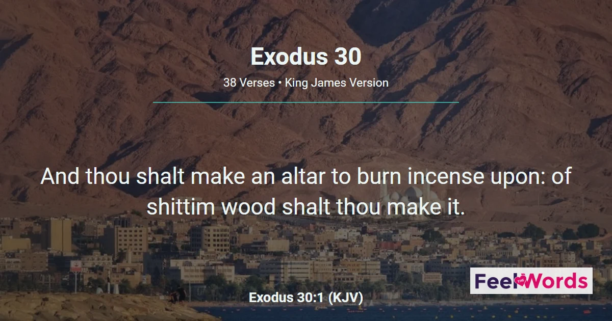 Exodus Chapter 30 (KJV)