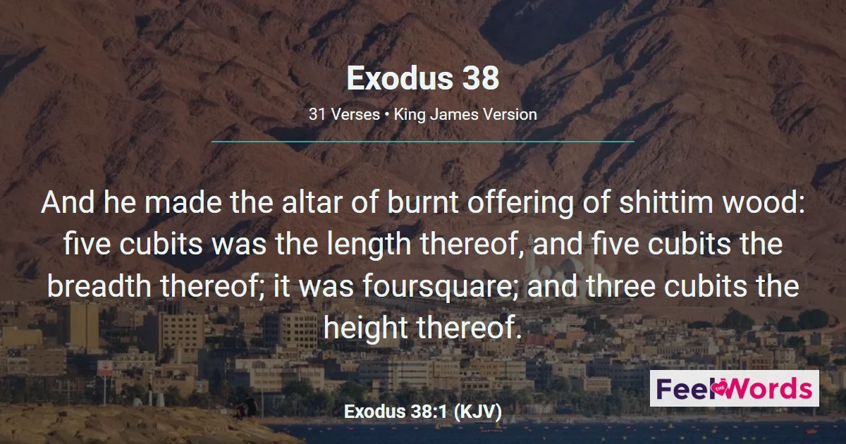 Exodus Chapter 38 (KJV)