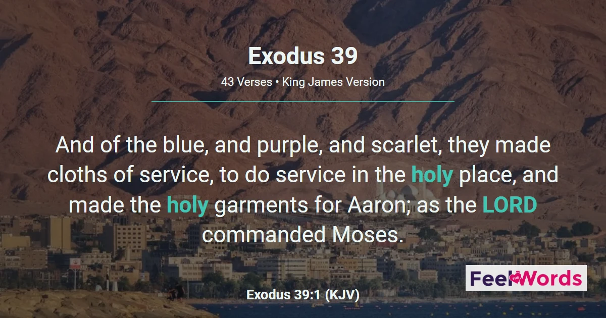 Exodus Chapter 39 (KJV)