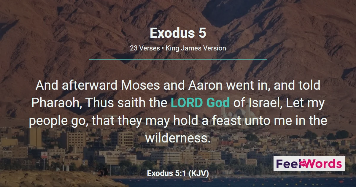Exodus Chapter 5 (KJV)