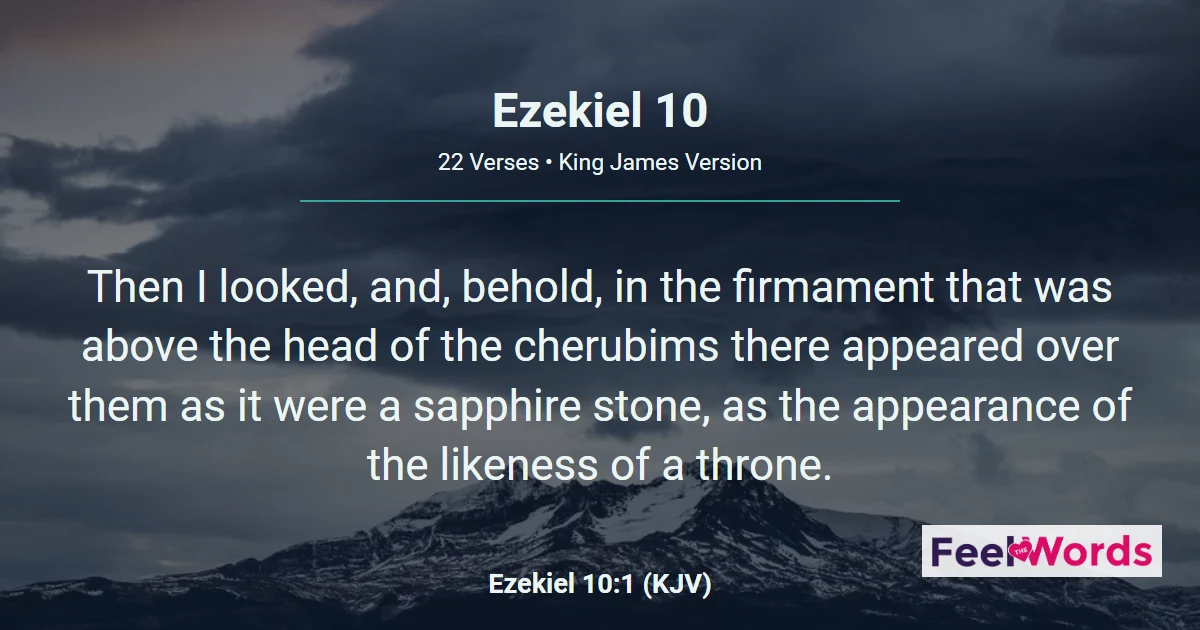 Ezekiel Chapter 10 (KJV)