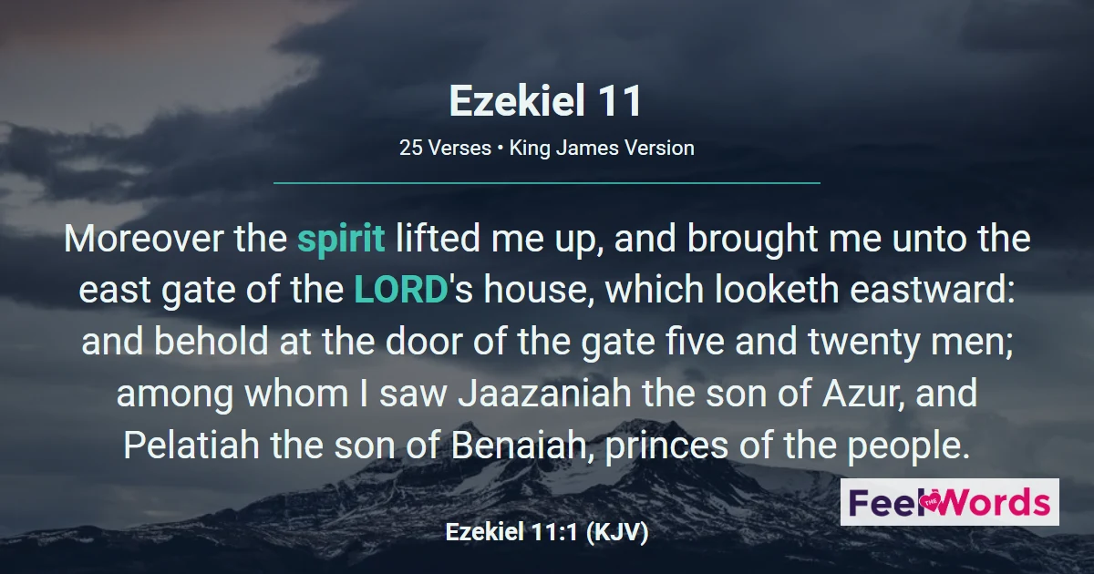 Ezekiel Chapter 11 (KJV)