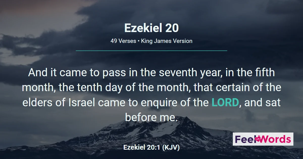 Ezekiel Chapter 20 (KJV)