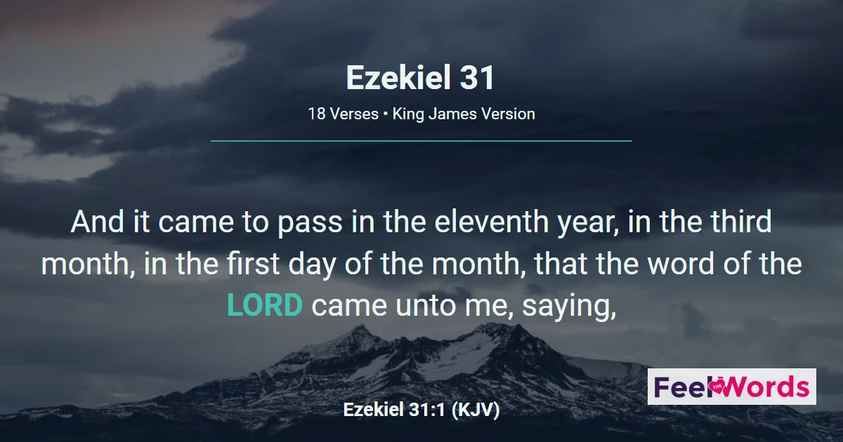 Ezekiel Chapter 31 (KJV)