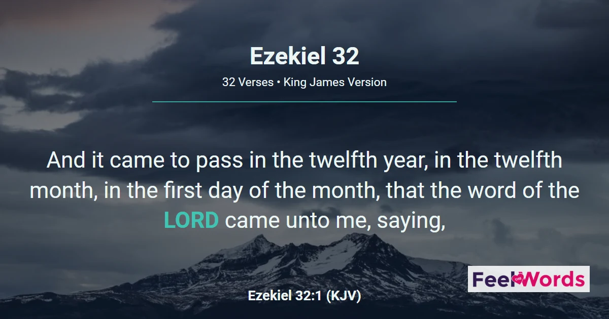 Ezekiel Chapter 32 (KJV)