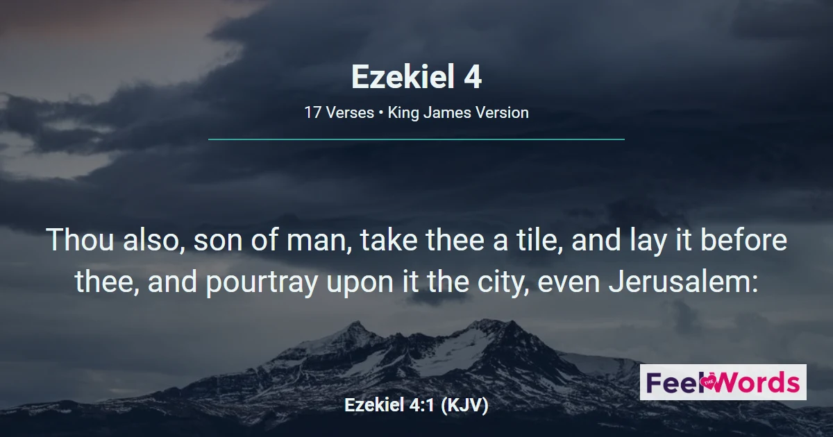 Ezekiel 4 – A Sign-Act of Siege and Famine