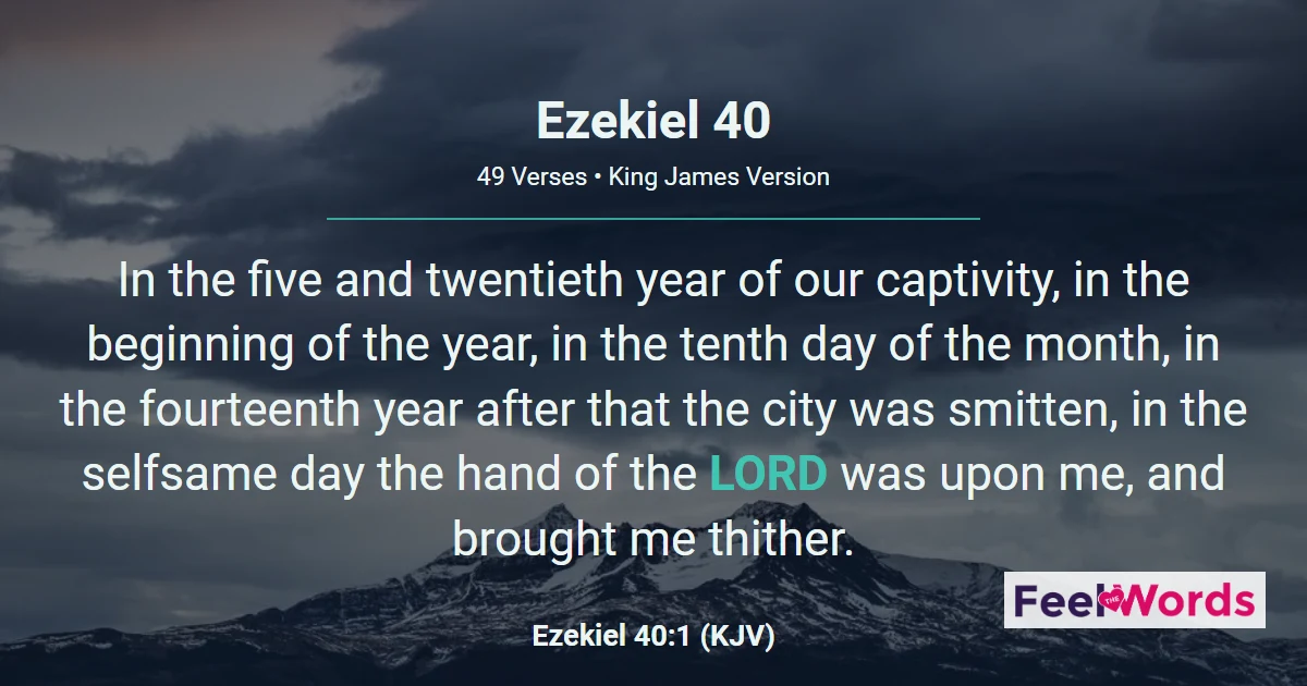 Ezekiel Chapter 40 (KJV)