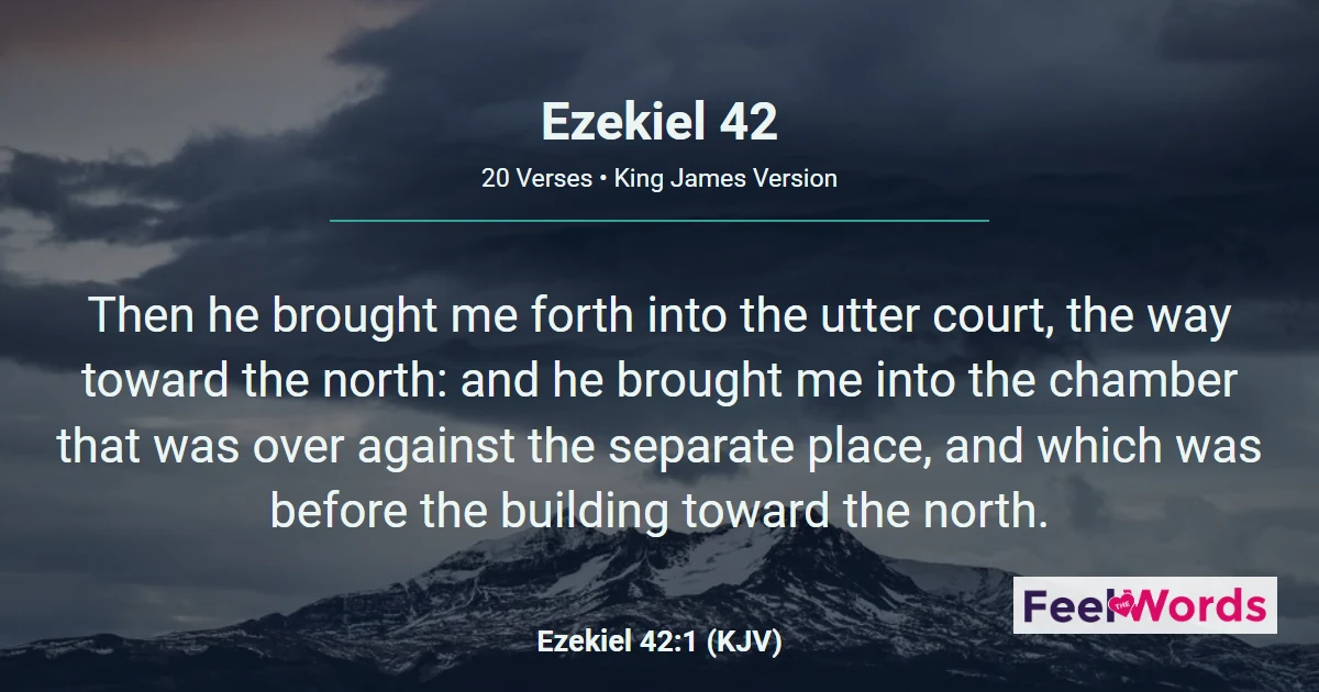 Ezekiel Chapter 42 (KJV)