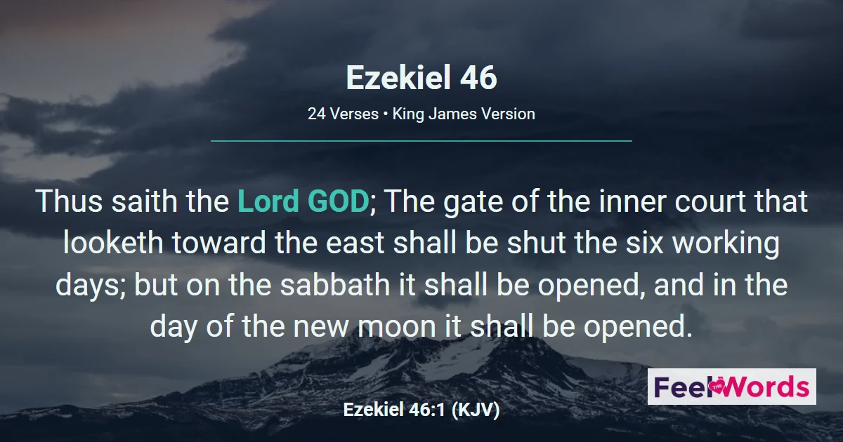 Ezekiel Chapter 46 (KJV)
