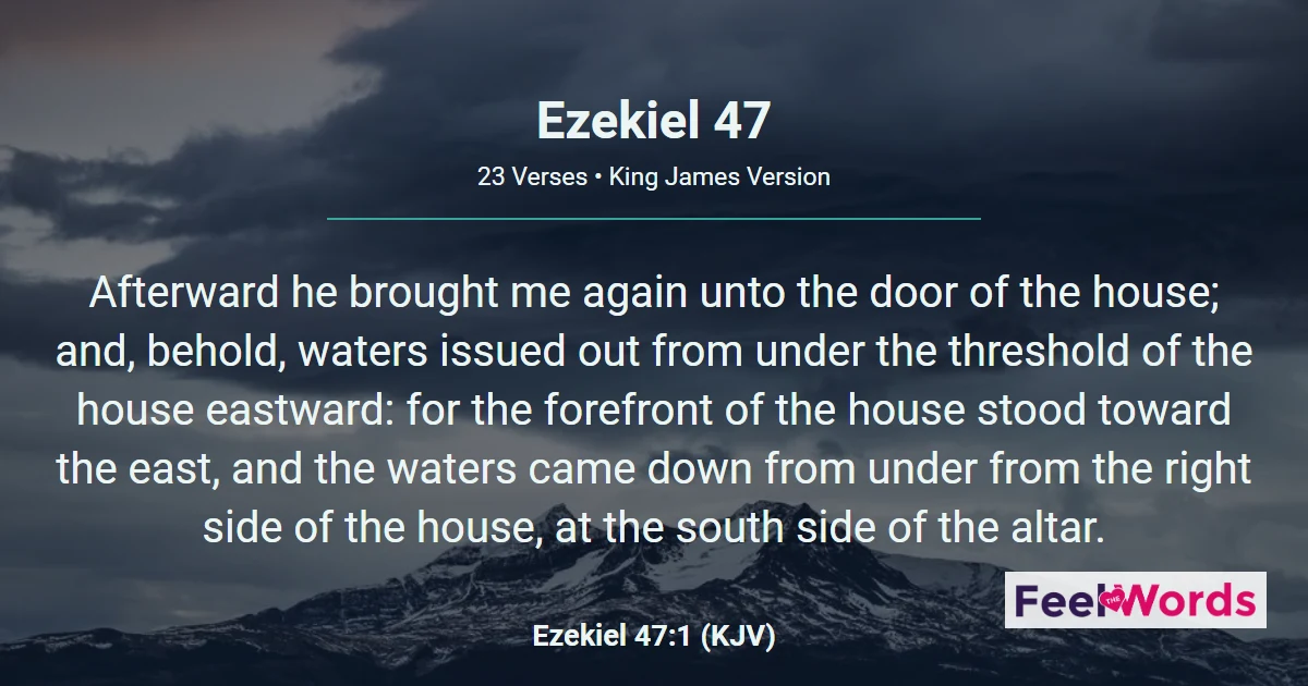 Ezekiel Chapter 47 (KJV)
