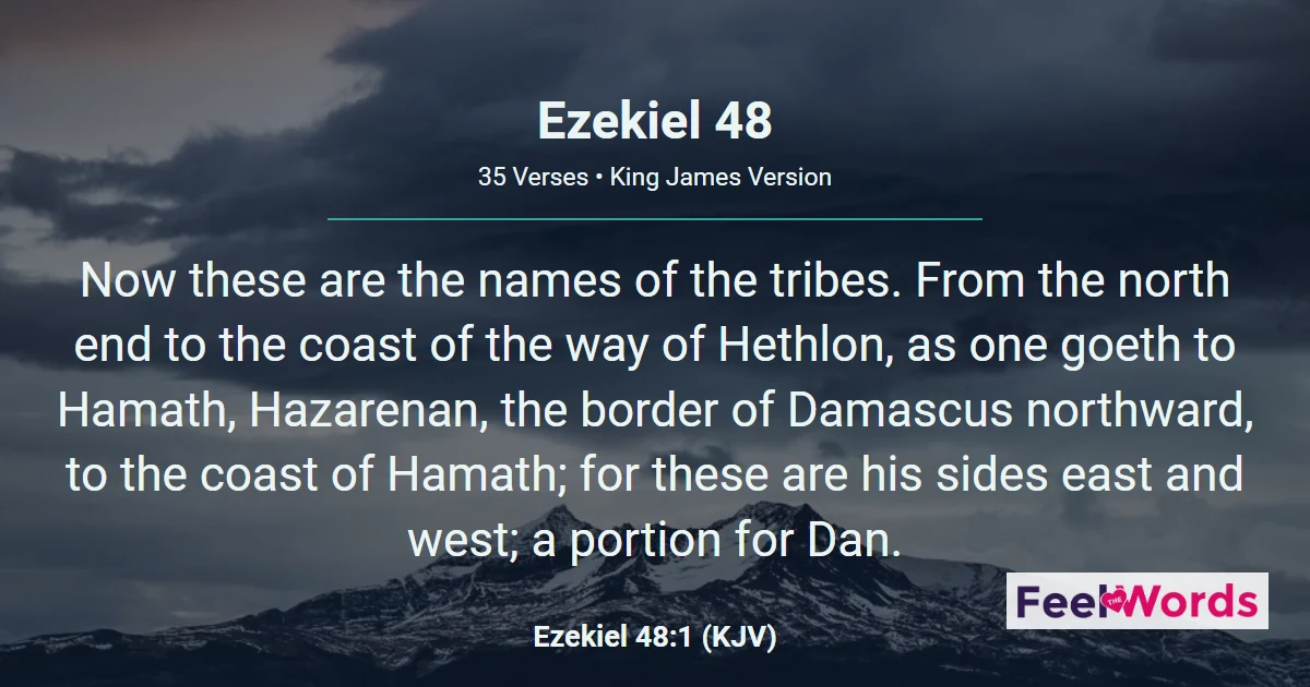 Ezekiel Chapter 48 (KJV)