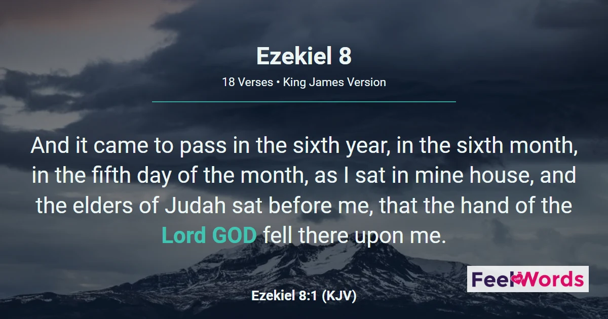 Ezekiel Chapter 8 (KJV)