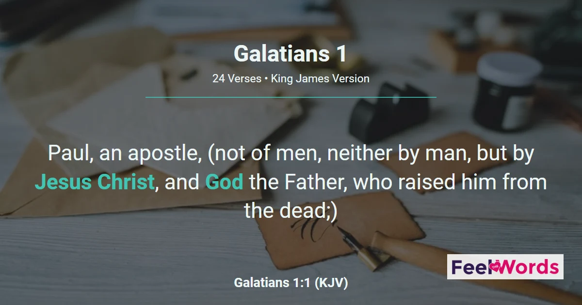 Galatians Chapter 1 (KJV)