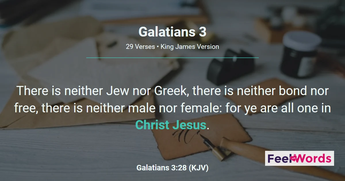 Galatians Chapter 3 (KJV)