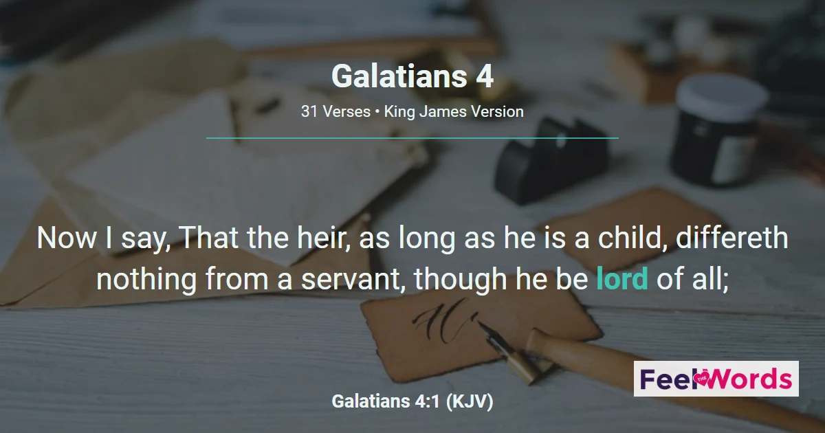 Galatians Chapter 4 (KJV)