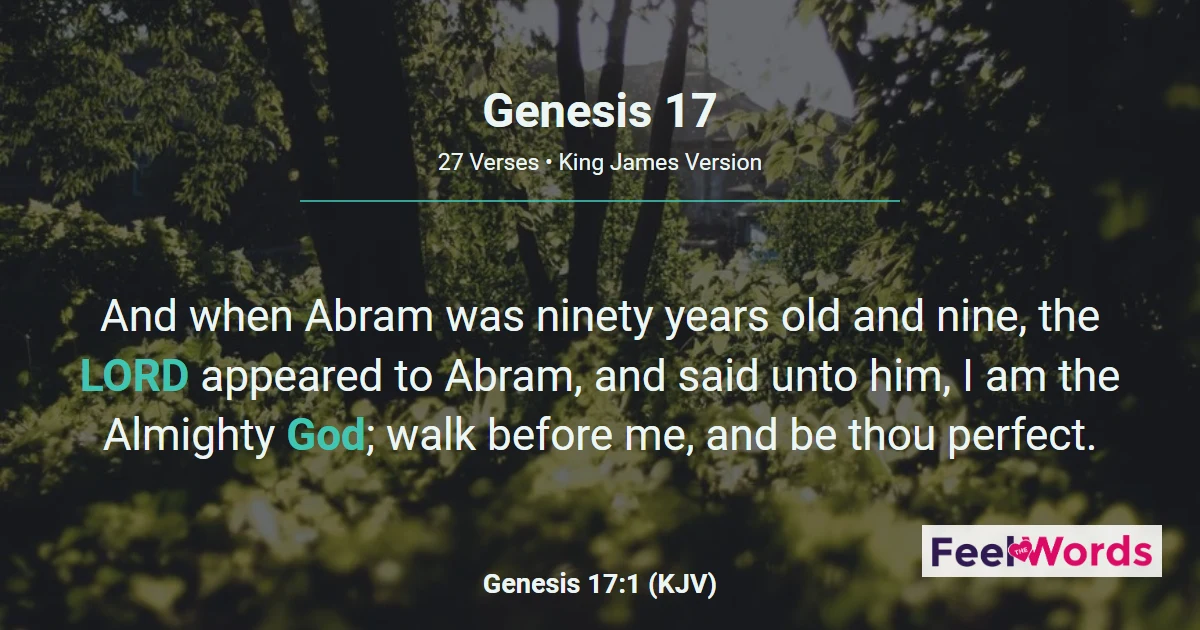 Genesis Chapter 17 (KJV)