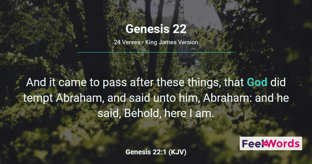 Genesis Chapter 22 (KJV)