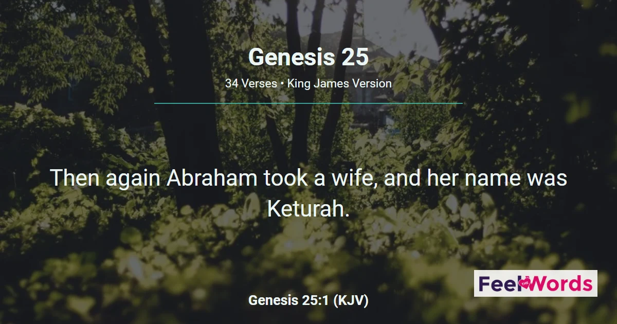 Genesis Chapter 25 (KJV)