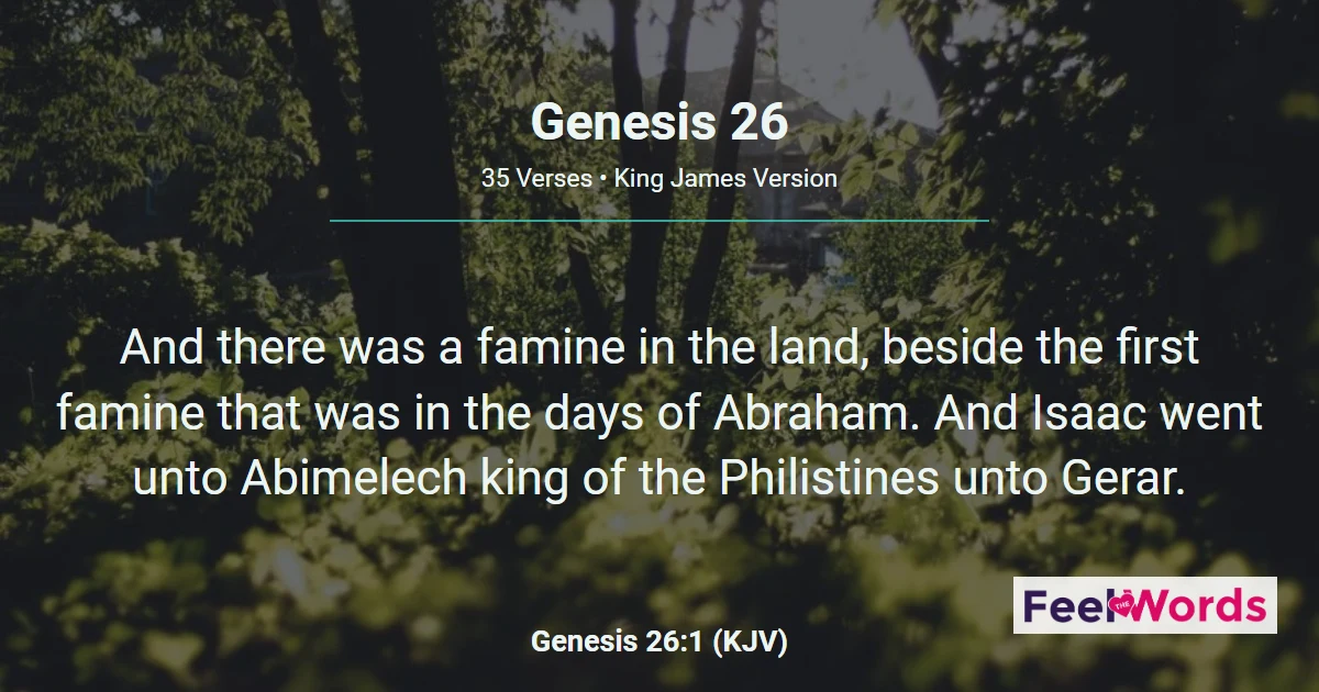 Genesis Chapter 26 (KJV)