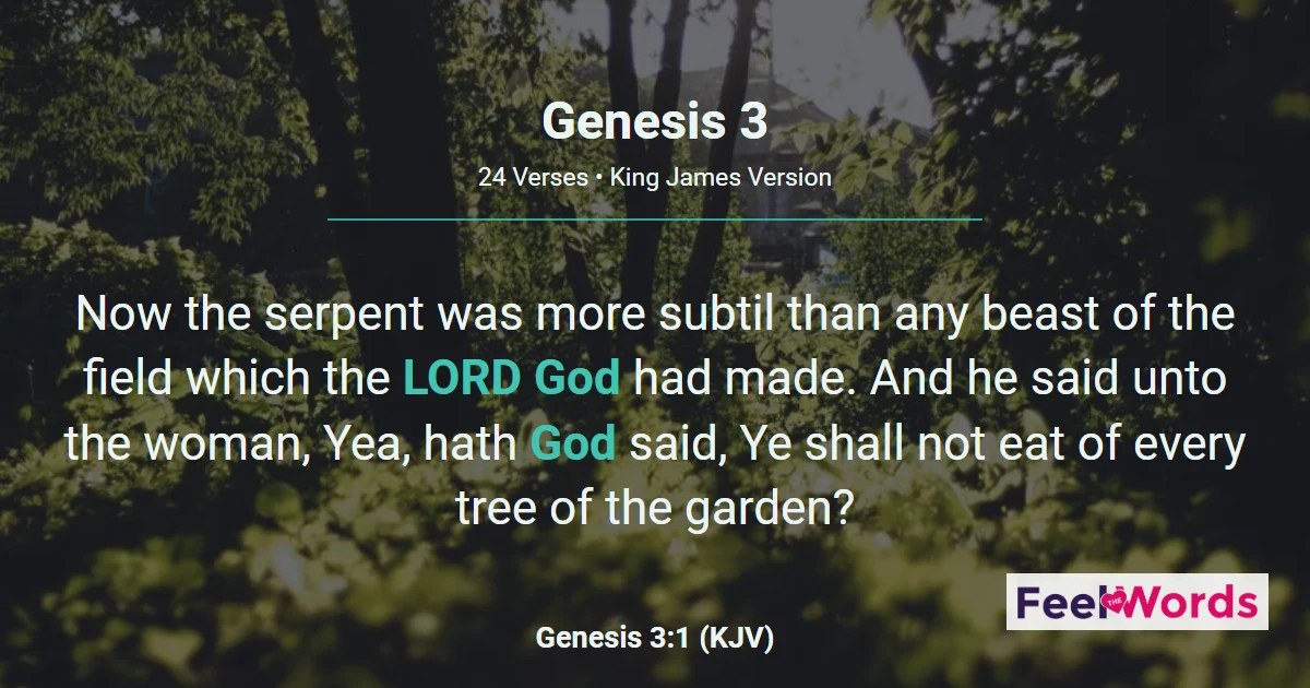 Genesis Chapter 3 (KJV)