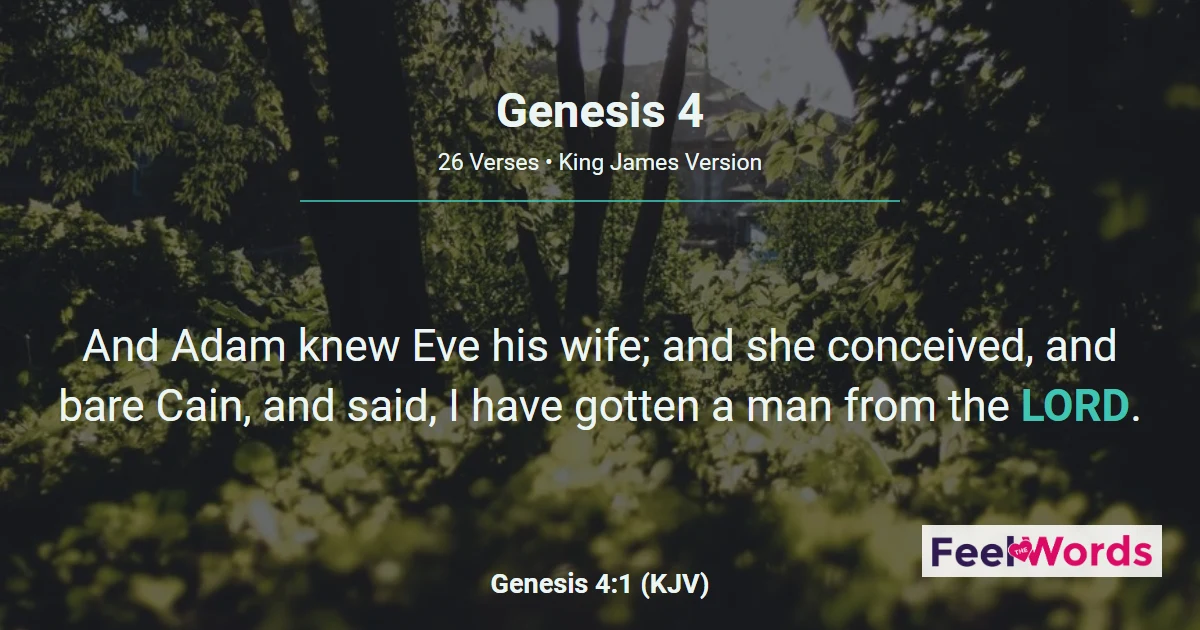 Genesis Chapter 4 (KJV)
