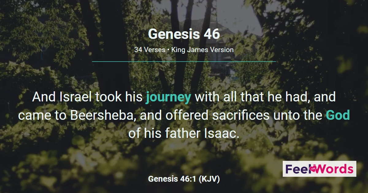 Genesis Chapter 46 (KJV)