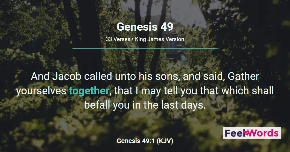 Genesis Chapter 49 (KJV)