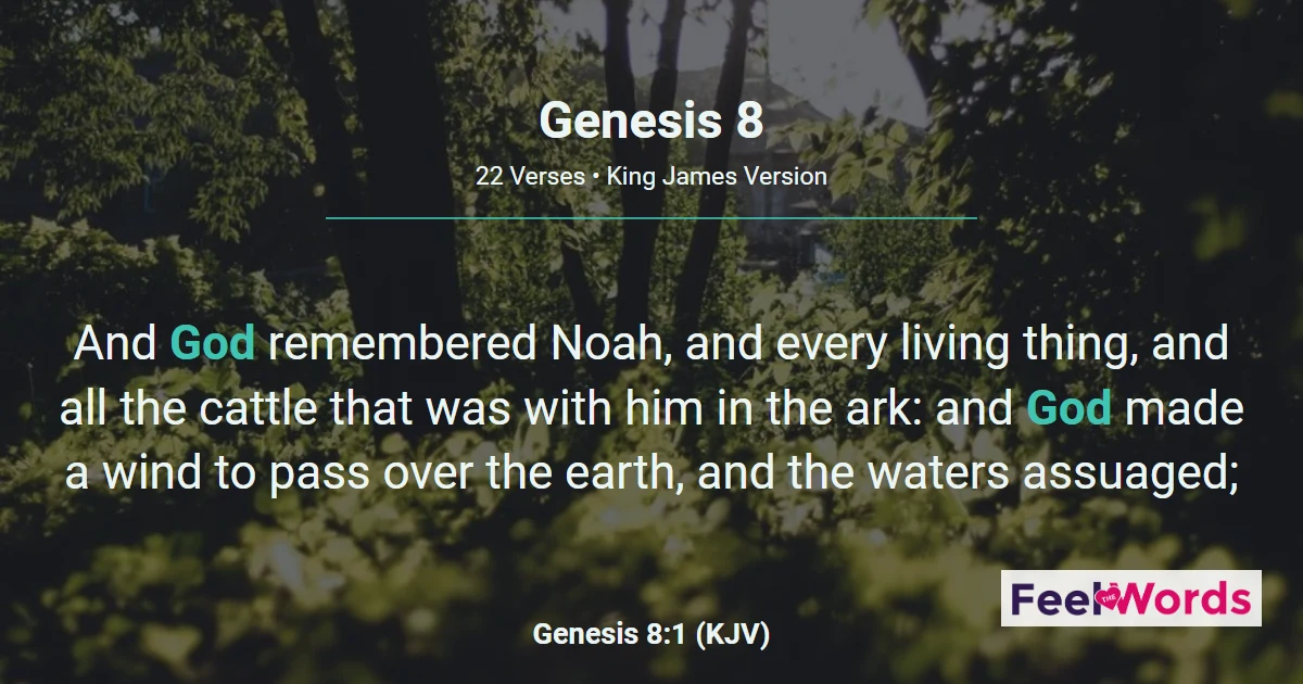 Genesis Chapter 8 (KJV)