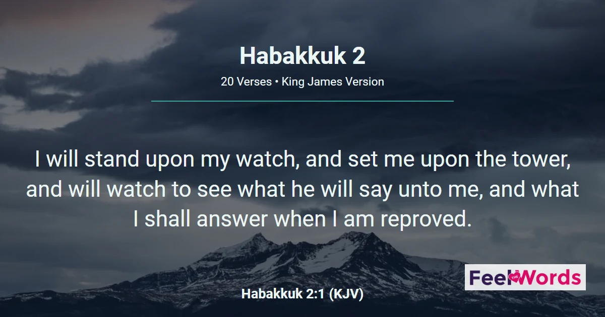 Habakkuk Chapter 2 (KJV)