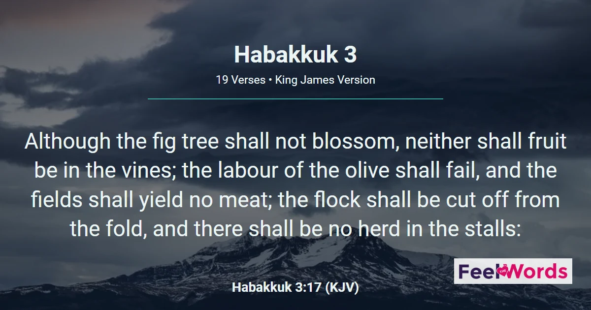 Habakkuk Chapter 3 (KJV)
