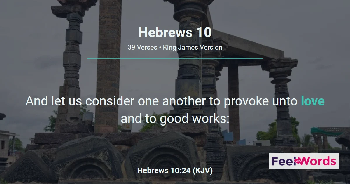 Hebrews Chapter 10 (KJV)
